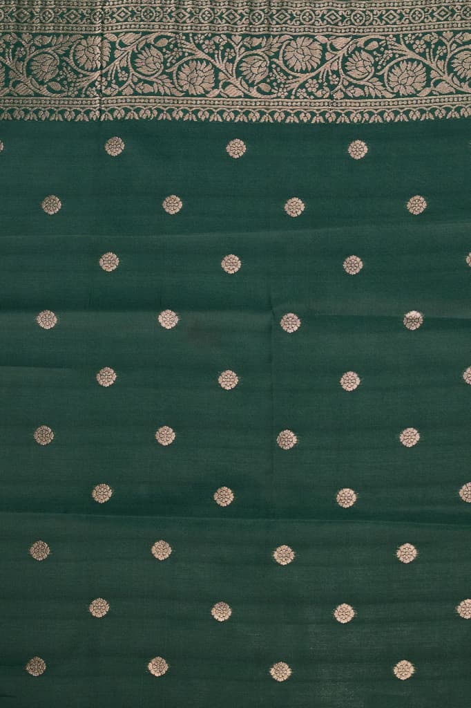 Mimosa Women's Woven Design Patola Style Art Silk Saree With Blouse Piece : SA00001656GDFREE — photo 9