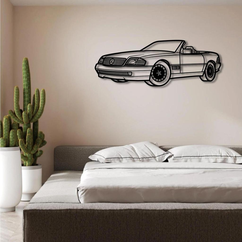 2002 MERCEDES BENZ 500SL PERSPECTIVE METAL WALL ART — photo 3