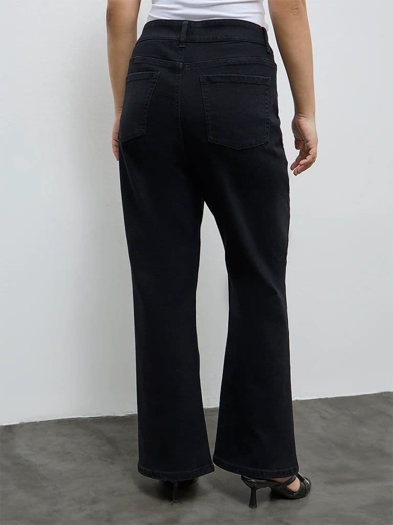 Gia Black Bootcut High-Rise Jeans — photo 4