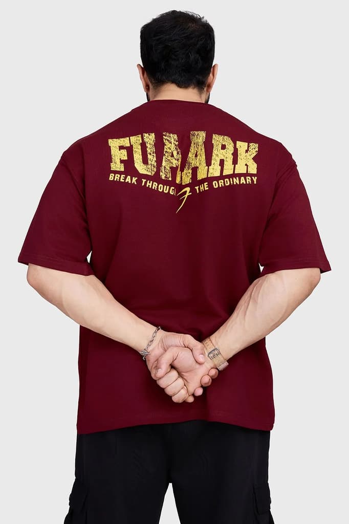 Trendsetter Oversized T-shirt Maroon — photo 7