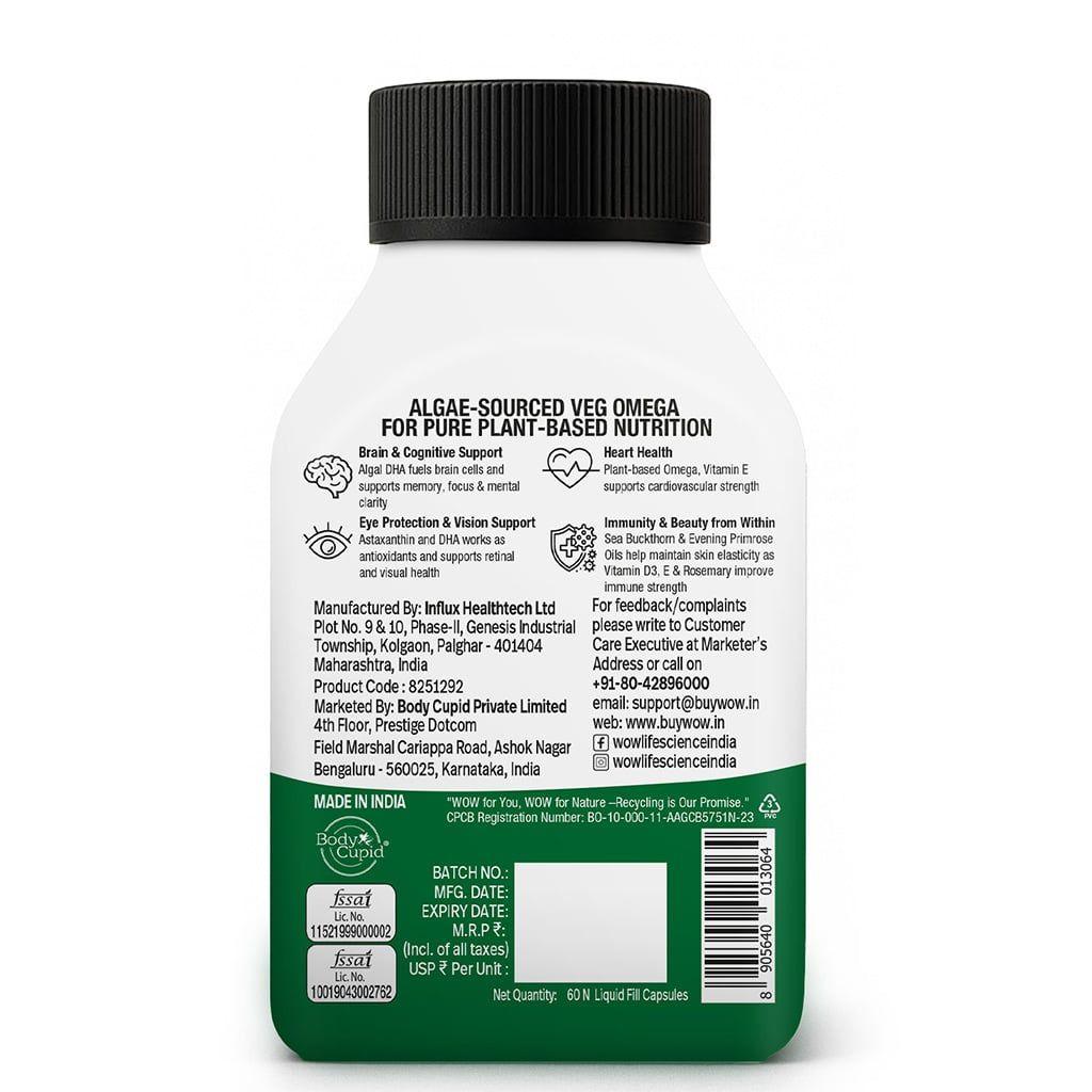 Veg Omega 3 6 7 9 Complete Plant-Based Omega Support