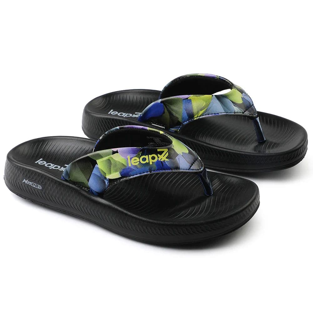 Leap7x Black Casual Flip-Flop For Women NITWALK-L3 By Liberty — photo 5