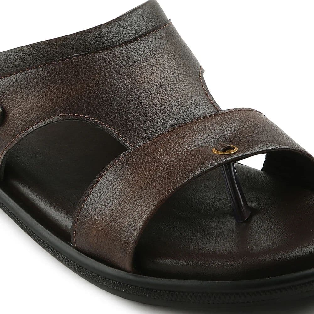 Coolers Brown Casual Slipper For Men VCL-24 By Liberty — photo 6