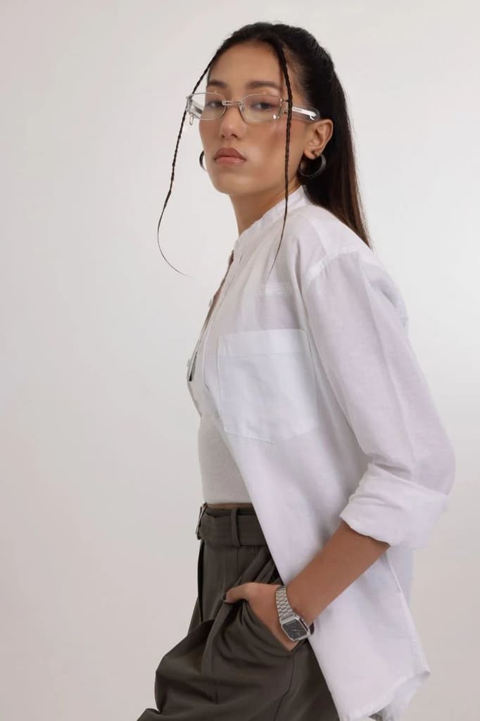 Linen Shirt // White — photo 5
