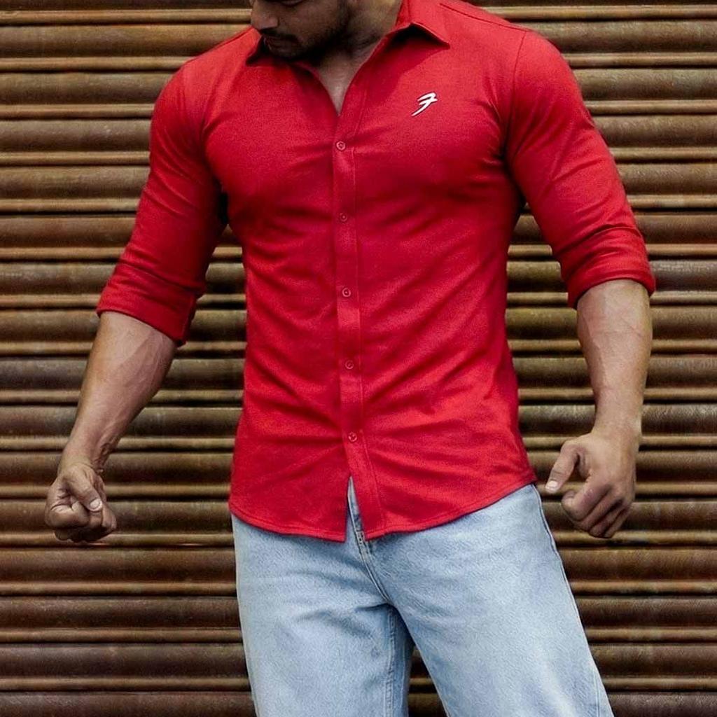 Aero Fullsleeves Shirt Deep Red