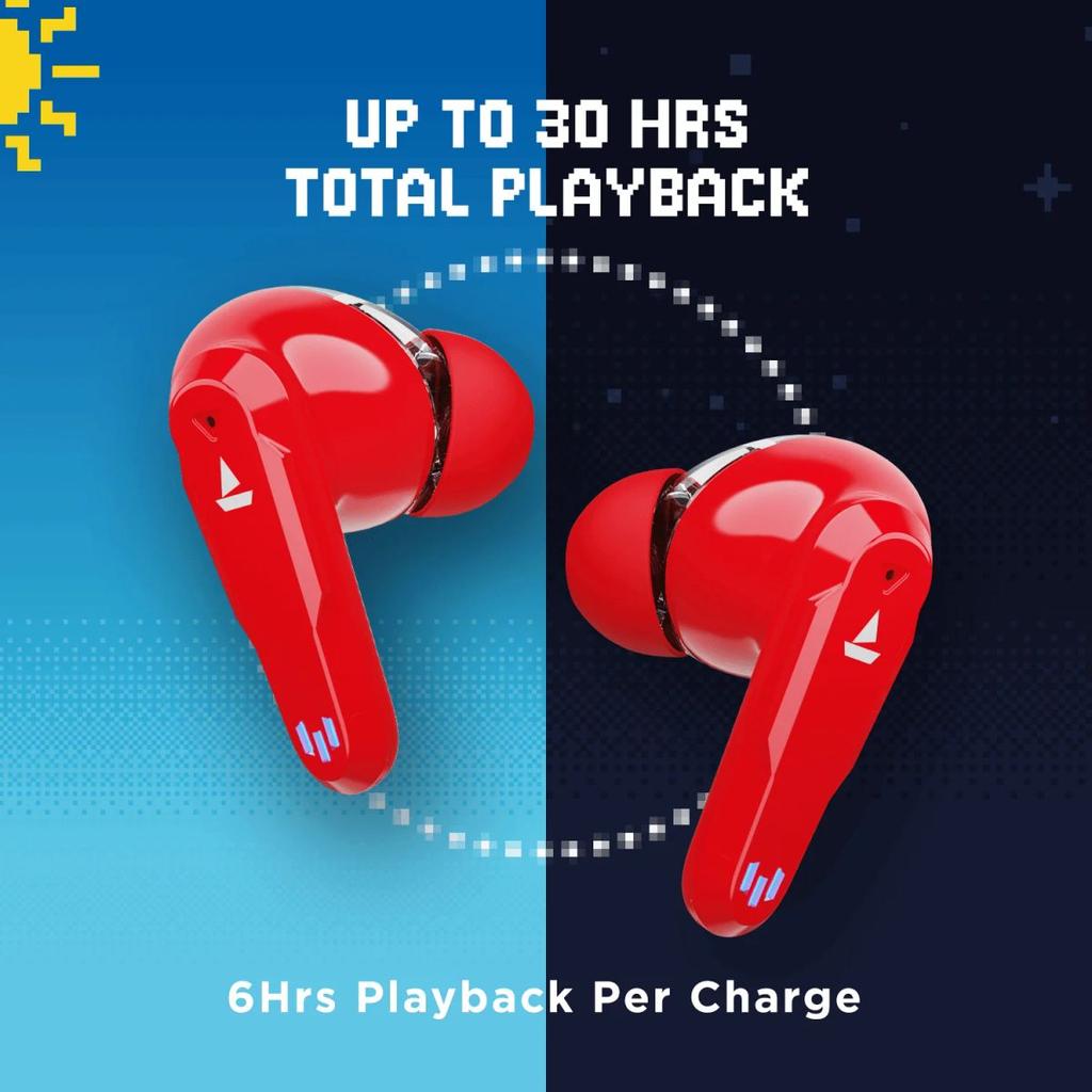 boAt Airdopes 191G | Wireless Earbdus Gaming Earbuds with 2x6mm Dual Drivers, Quad Mics with ENx™ and IWP™ Technology, LED Lights on Charging Case — photo 9