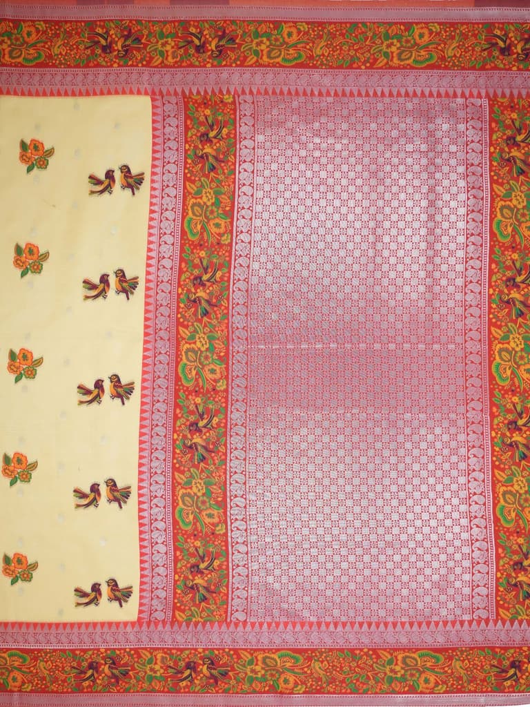 Mimosa Women's Woven Design Banarasi Style Art Silk Saree With Blouse Piece : SA00001992YLWFREE — photo 8