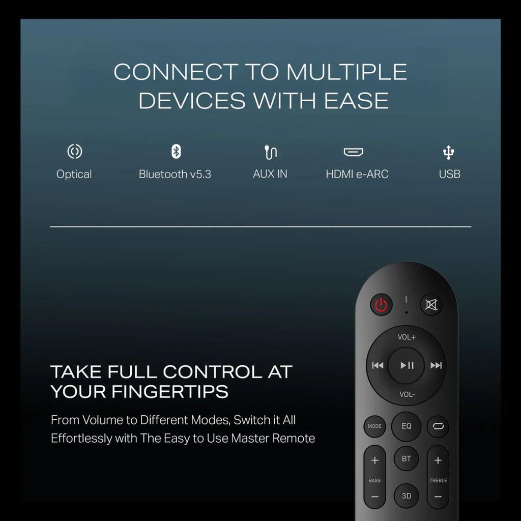 boAt Aavante Prime 5.2.4 6250DA | 625W 5.2.4 Channel Soundbar with Dolby Atmos, Dual Subwoofers & Wireless Rear Satellites — photo 10