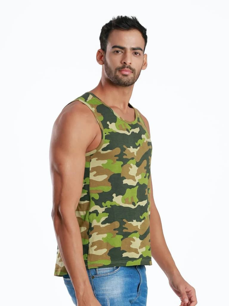 Full Camo Active Fit Camo Printed Organic Bamboo Vest (Pack Of 1) — photo 2