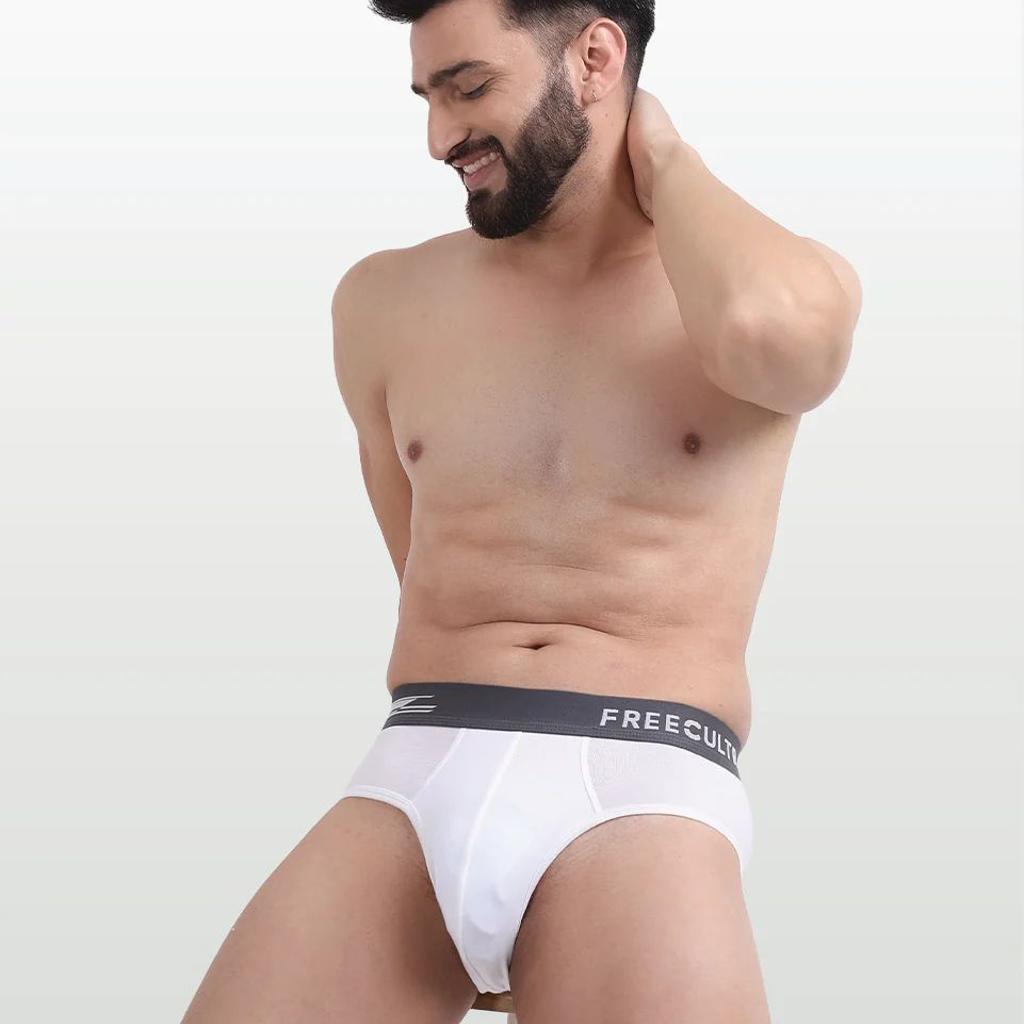 Men's Anti-Bacterial Micro Modal Brief in Contrast Waistband (Pack of 1)