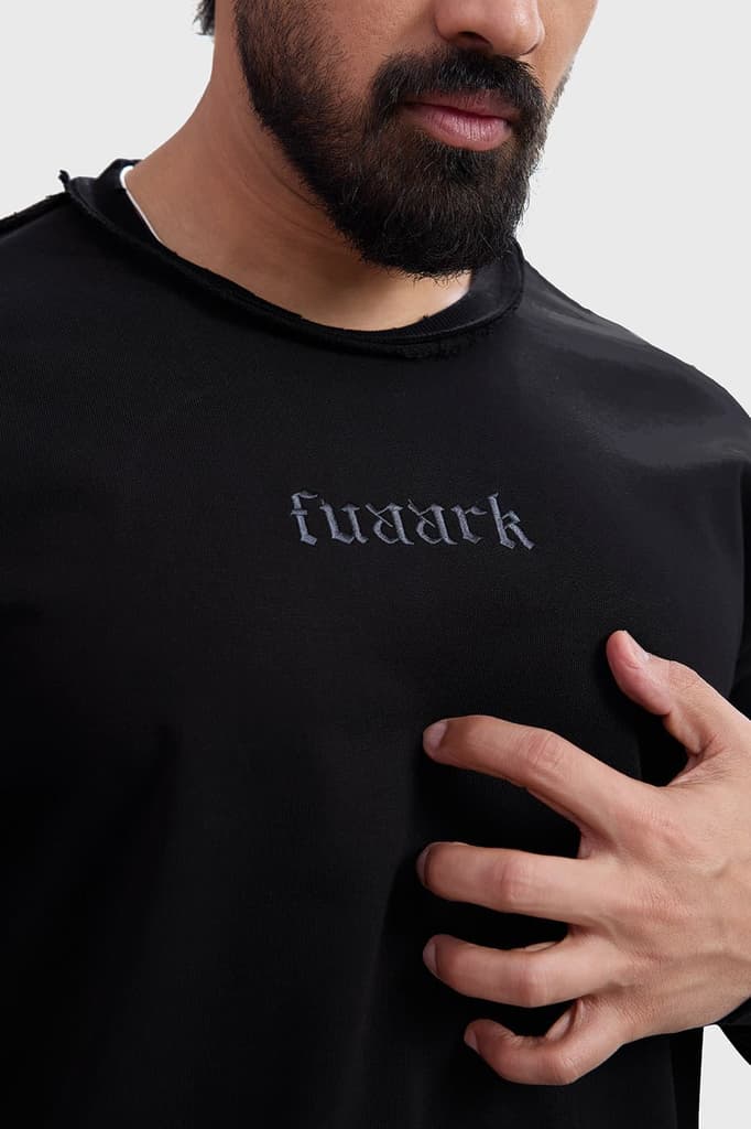 Shell Raw Sweatshirt Black — photo 3