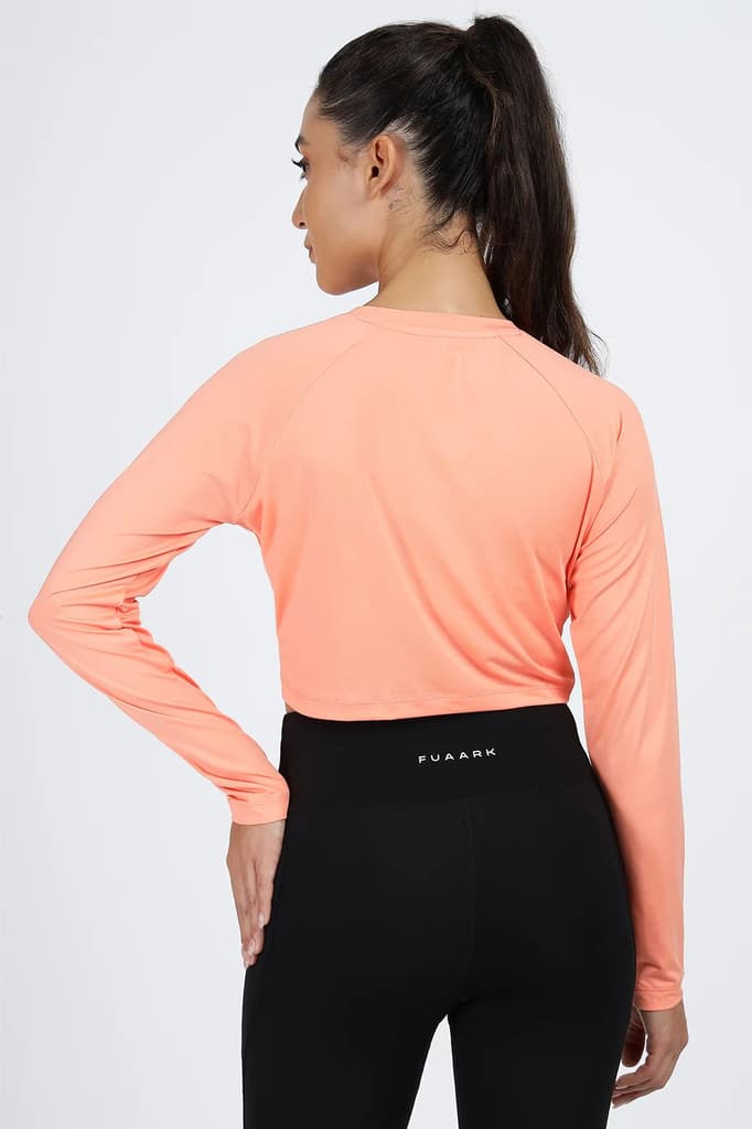 Classic Crop Top T-shirt Peach — photo 6