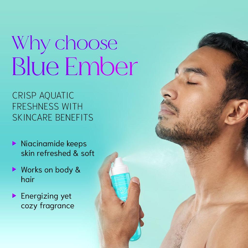 Blue Ember Hair & Body Perfume Mist Refreshing Grapefruit & Sea Scent