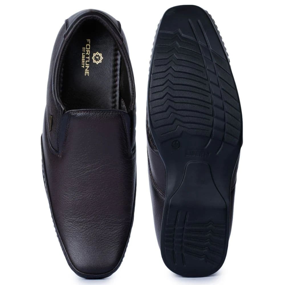 Fortune (Brown) Wingtip Loafer Shoes For Men FL-511 By Liberty — photo 4