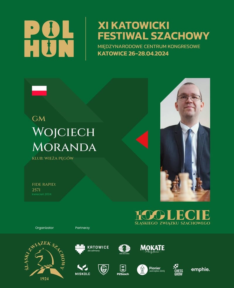 GM Wojciech Moranda zawita do Katowic
