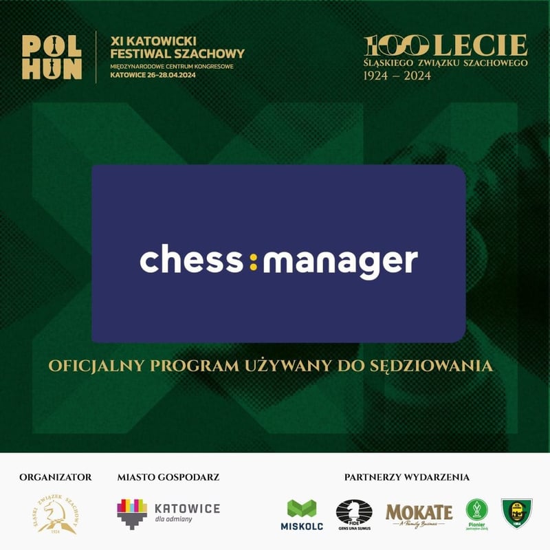 ChessManager obsłuży turnieje podczas XI Katowickiego Festiwalu Szachowego