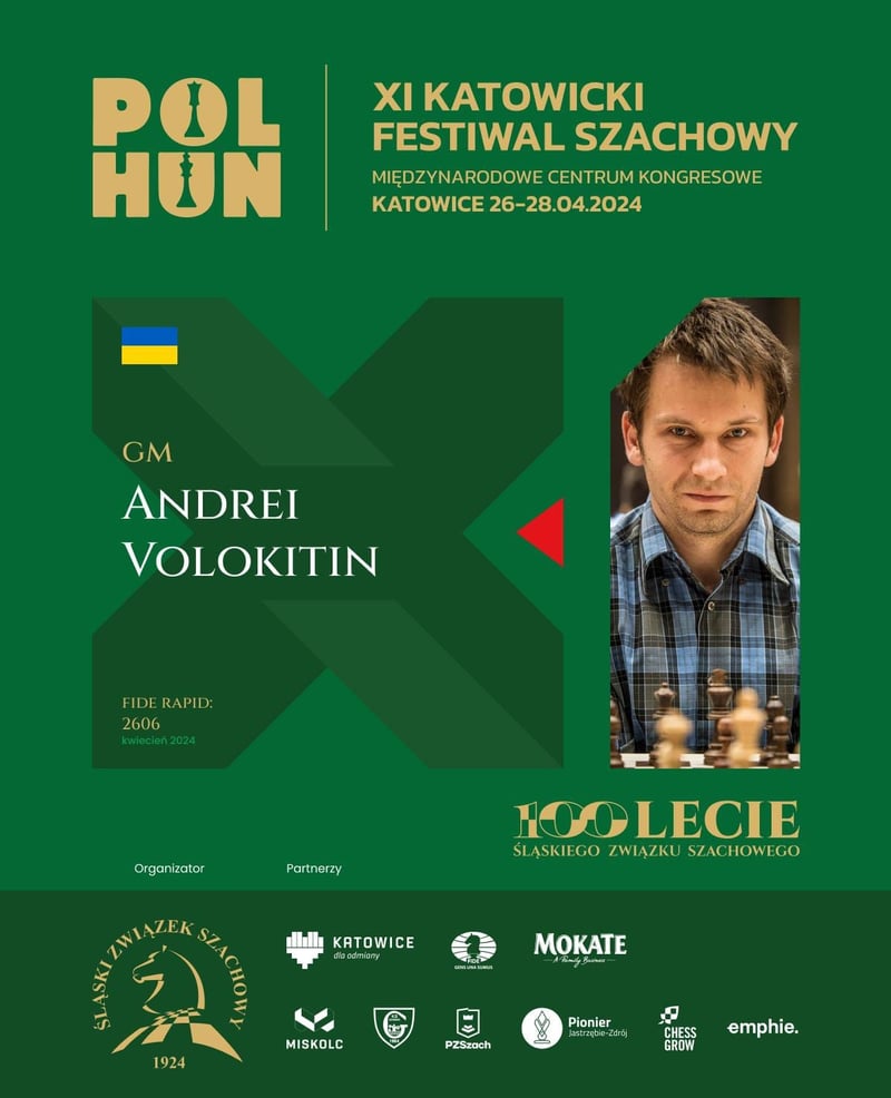 Ukraiński Arcymistrz Andrei Volokitin zagra o Puchar stulecia!