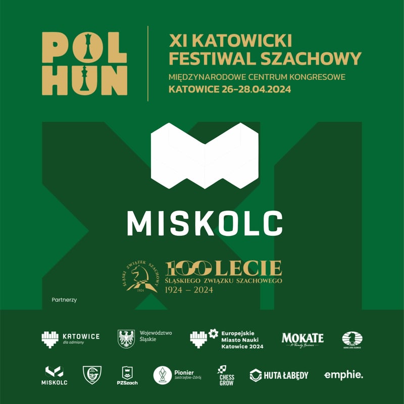 Miszkolc Partnerem XI Katowickiego Festiwalu Szachowego, oraz obchodów 100 lecia Śląskiego Związku Szachowego