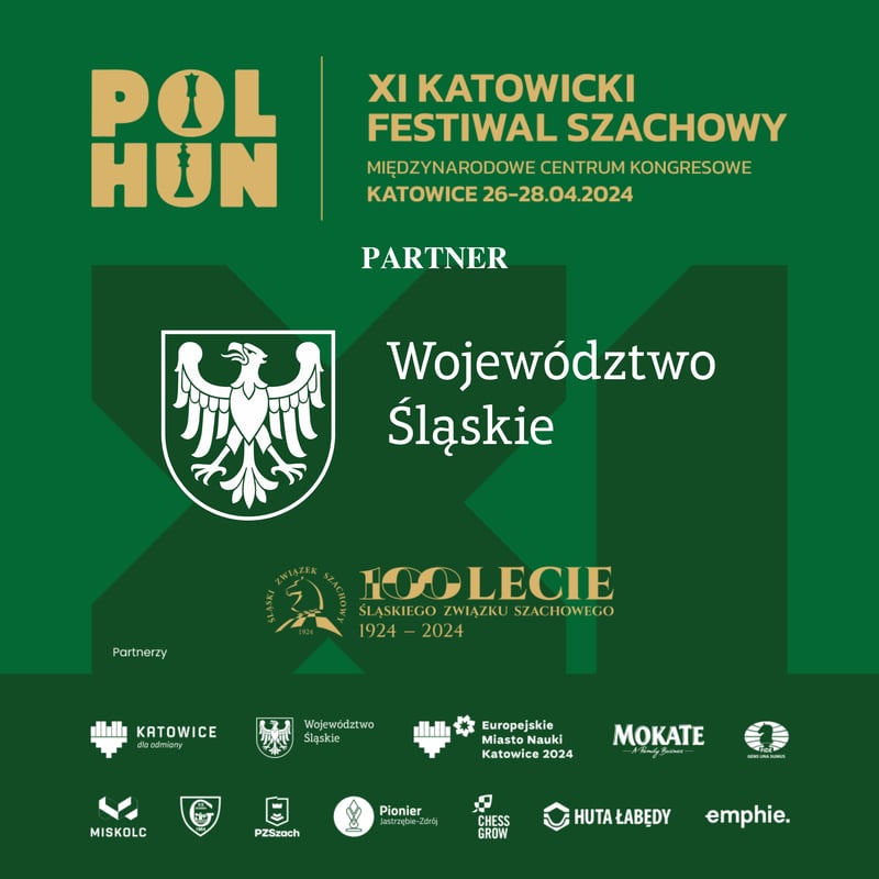 Województwo Śląskie Partnerem XI Katowickiego Festiwalu Szachowego oraz obchodów 100 lecia Śląskiego Związku Szachowego