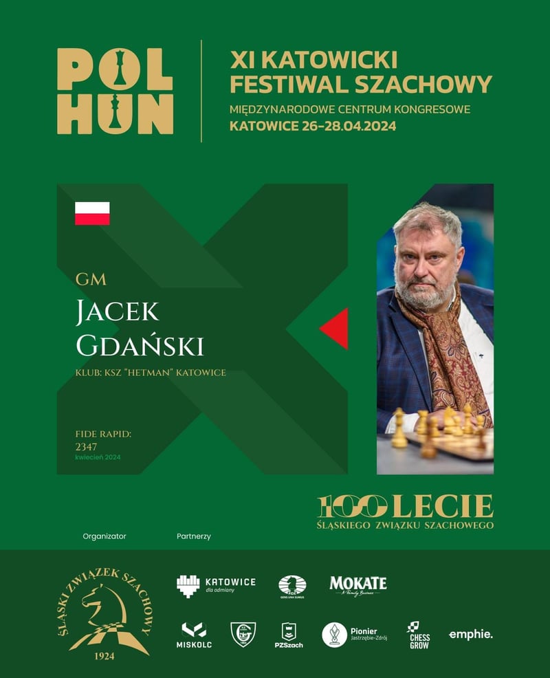 GM Jacek Gdański zagra w Katowicach!