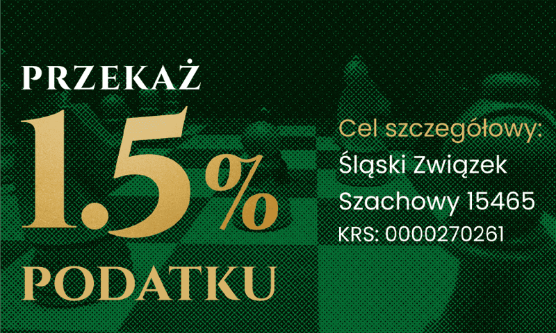 Przekaż 1.5% podatku na rzecz Śląskiego Związku Szachowego