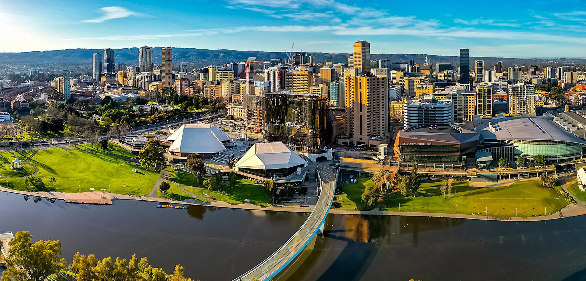 Adelaide city skyline, home of Efficient Marketing