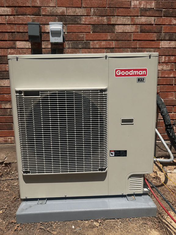 Inverter heat pump installed