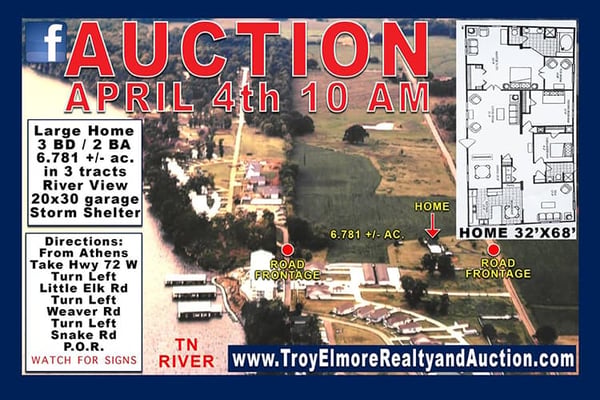 3 BR / 2 BA Home Near TN River