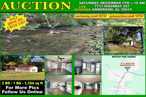 Creek-Side Home in Anderson