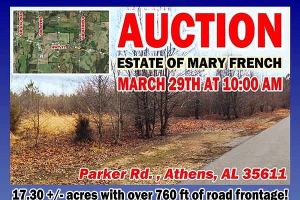 17.30 Acres with Road Frontage