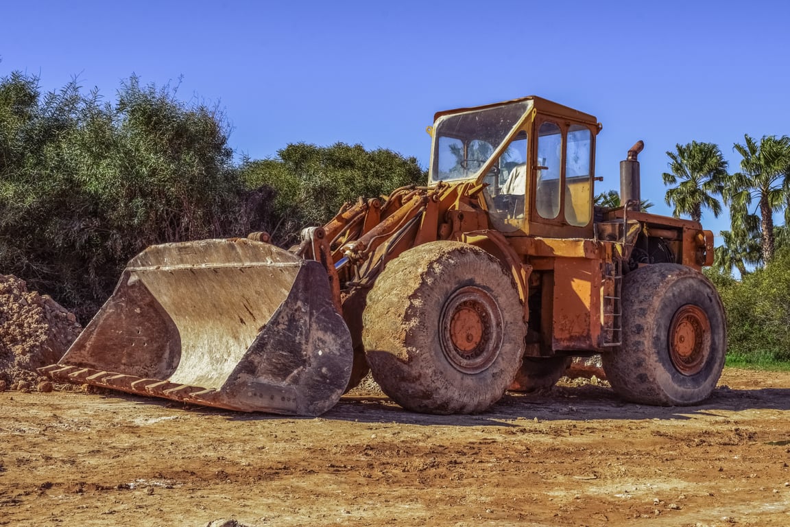 bulldozer grading