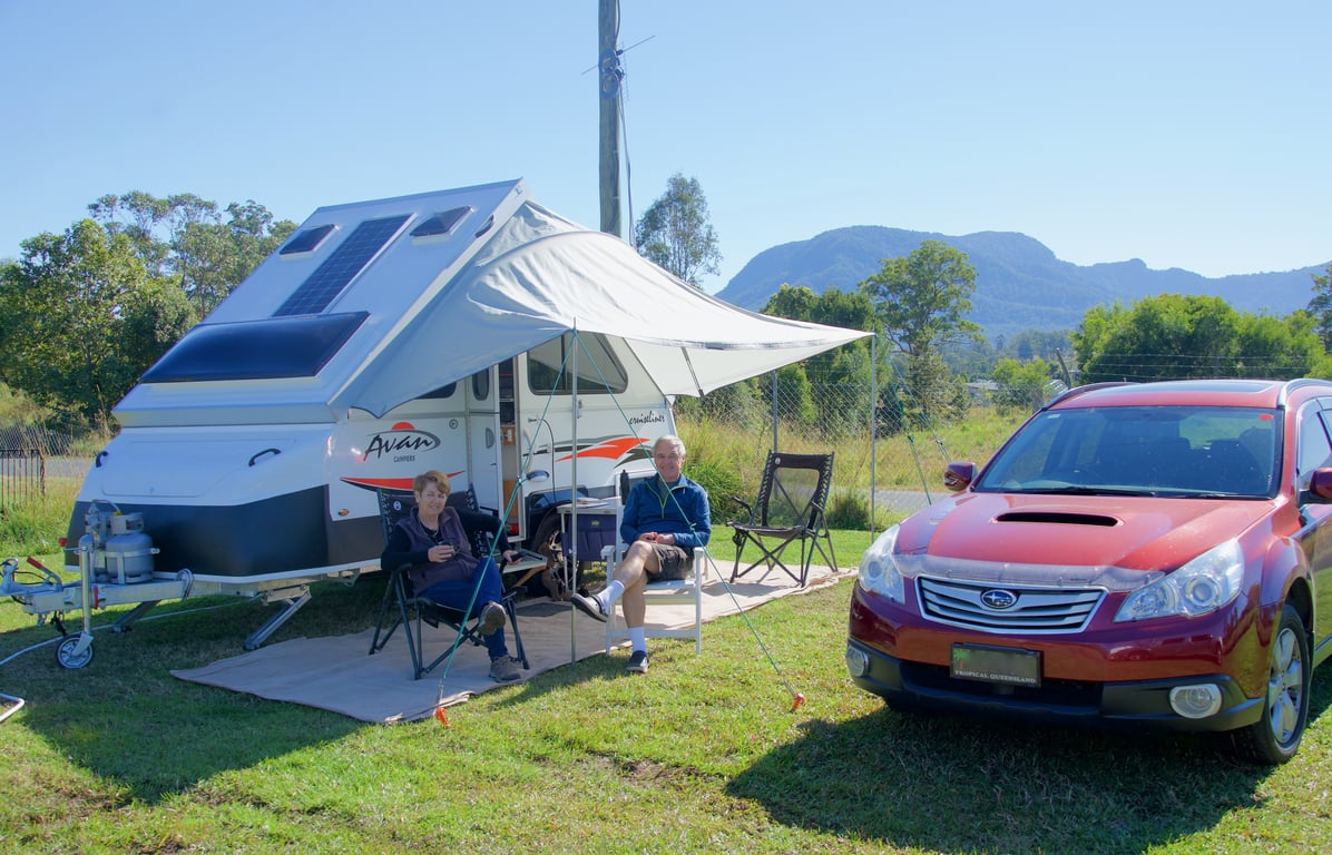 travel trailer campsite
