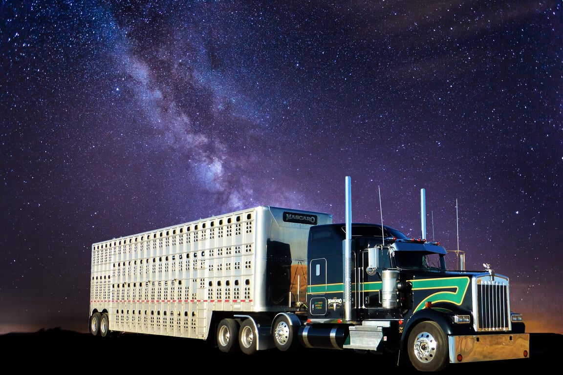truck towing trailer