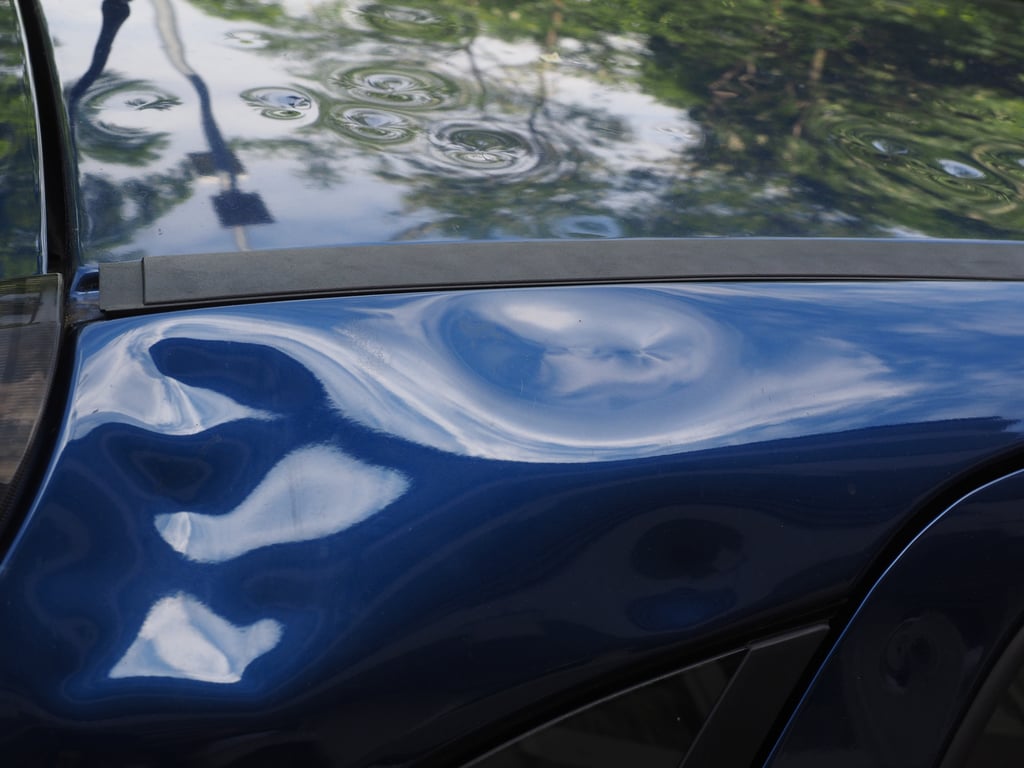 hail damaged steel roof