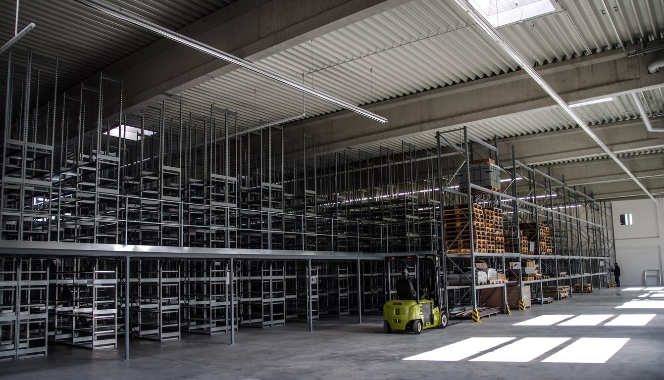 industrial warehouse shelving