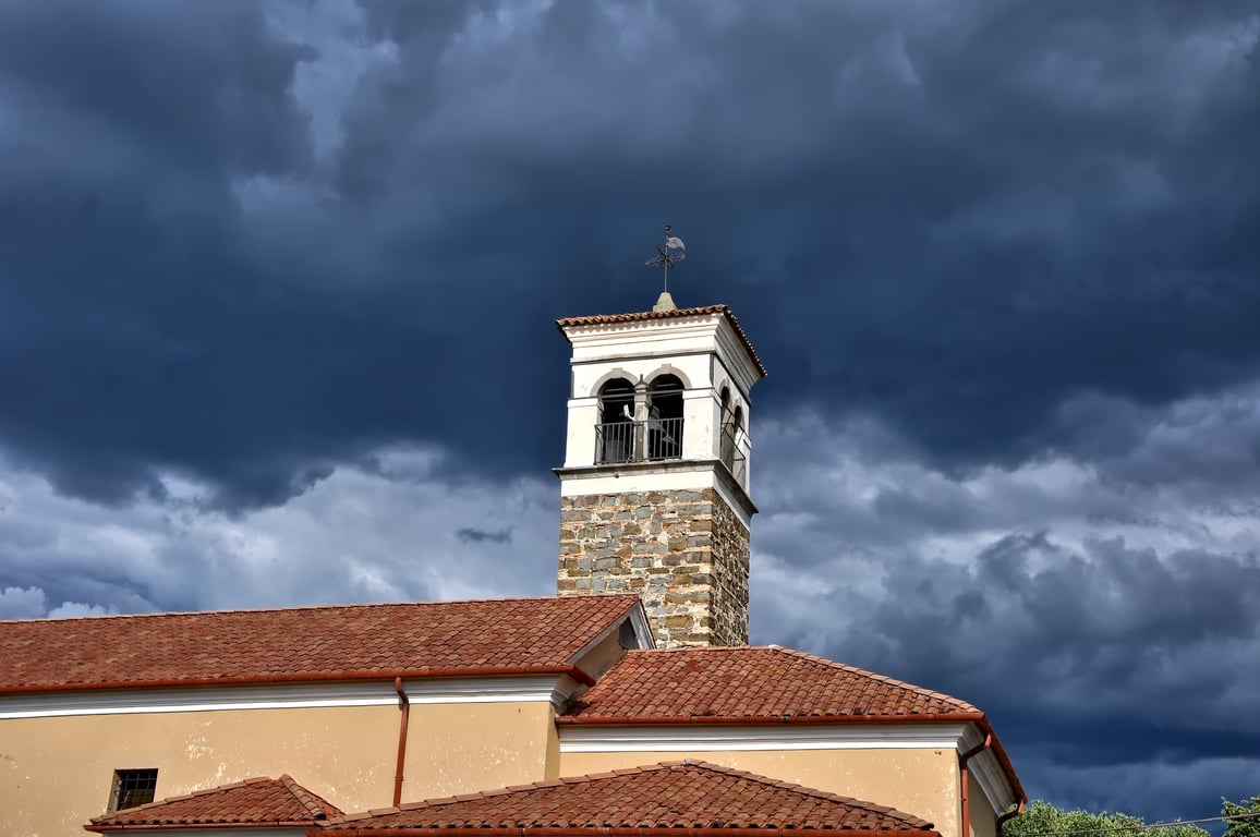 storm-damaged roof