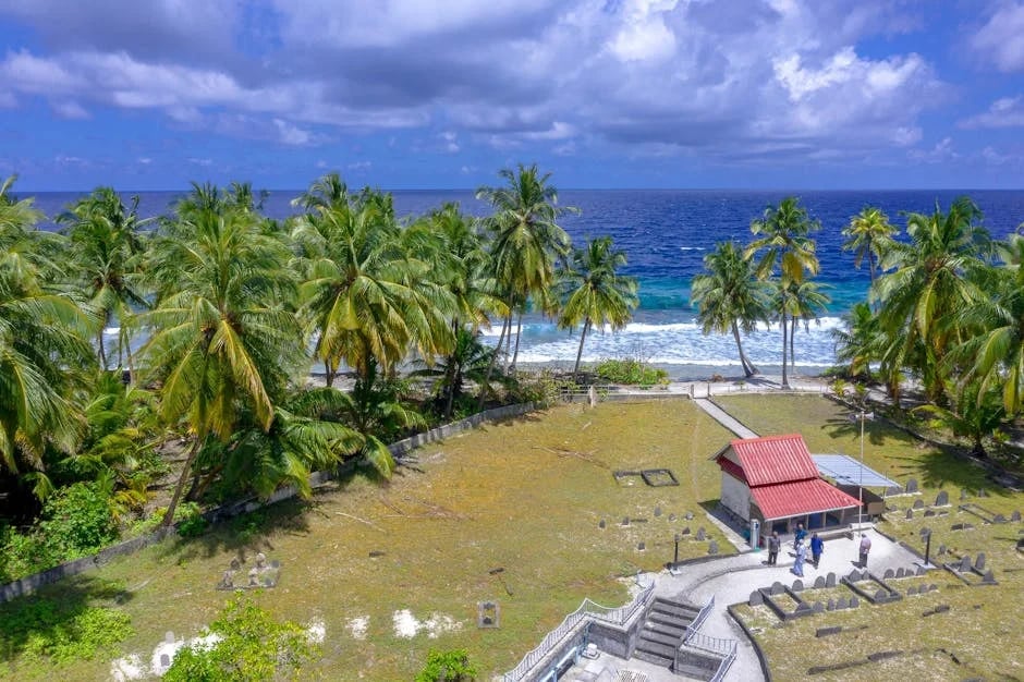 "Opulent beachfront estate with lush gardens and direct oceanfront location, described in 'Top 5 Luxury Beach Houses to Buy in 2025 Now!' article"