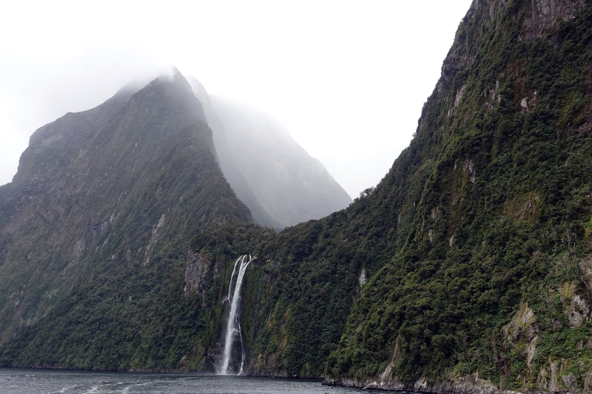 New Zealand fjord kayaking