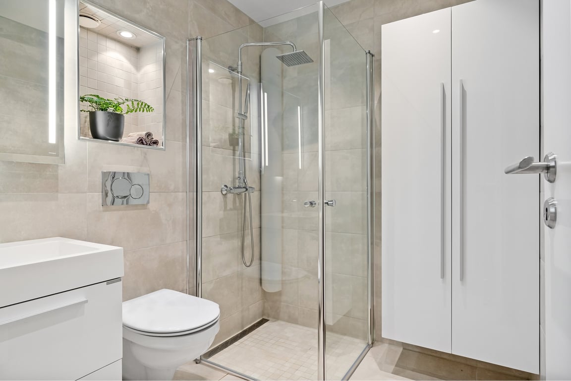 modern bathroom shower renovation