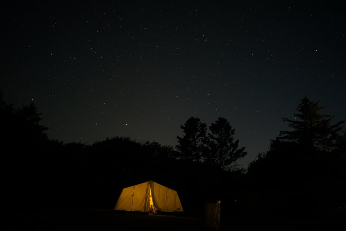 wilderness camping tent