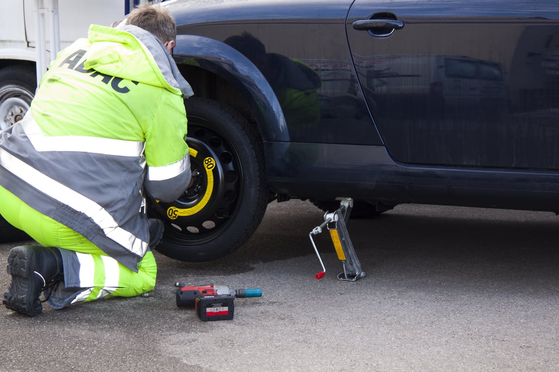 RV trailer spare tire