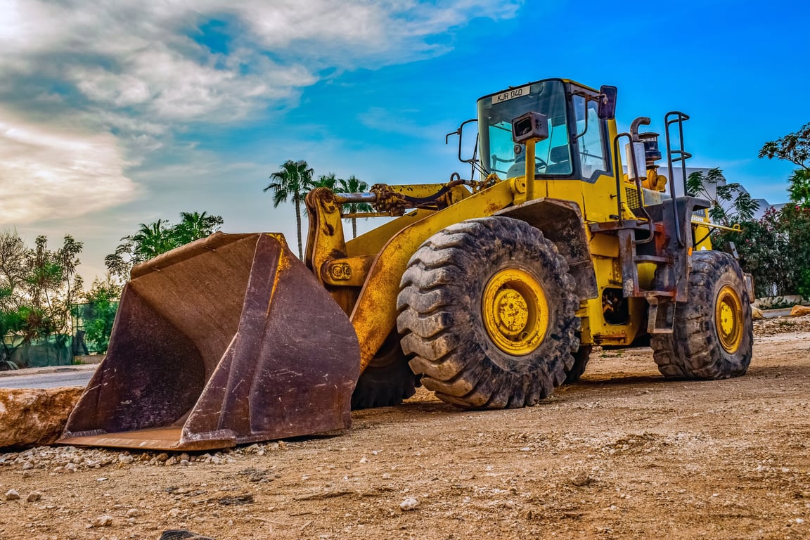 backhoe loader trenching