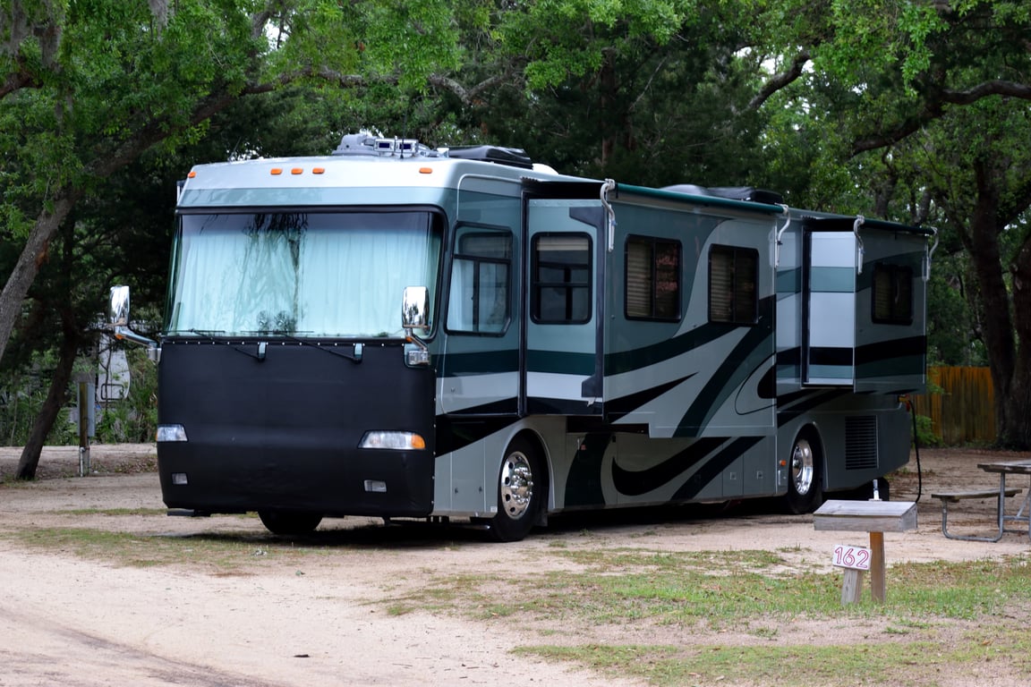 travel trailer campsite