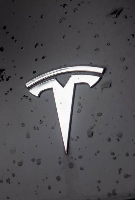 Tesla home charging garage