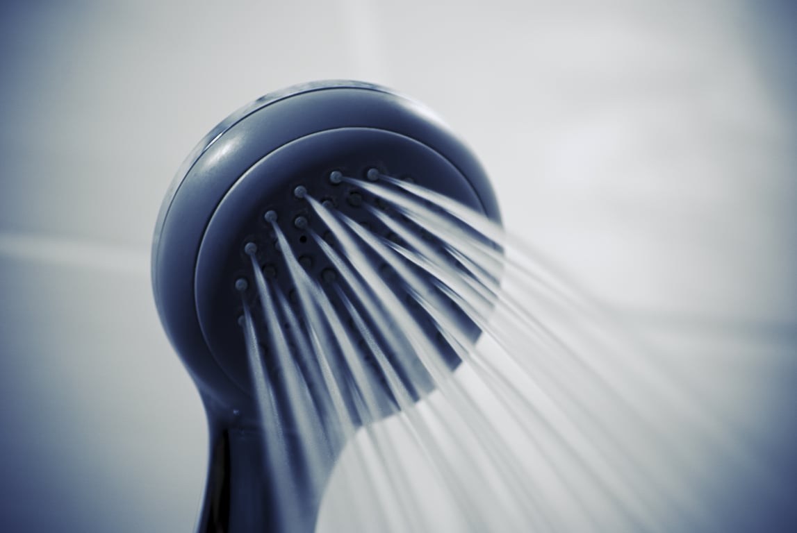 modern shower remodel