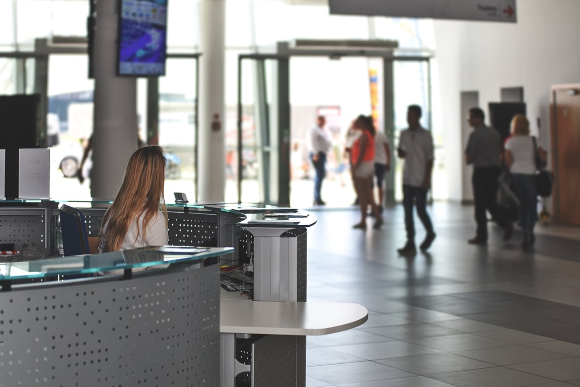 medical office reception desk