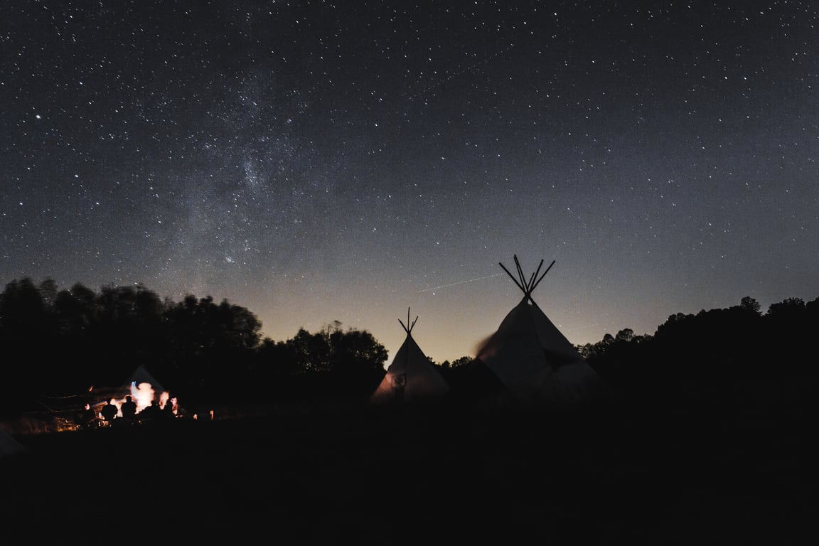 camping tents display