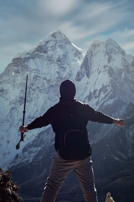 trekking pole shelter