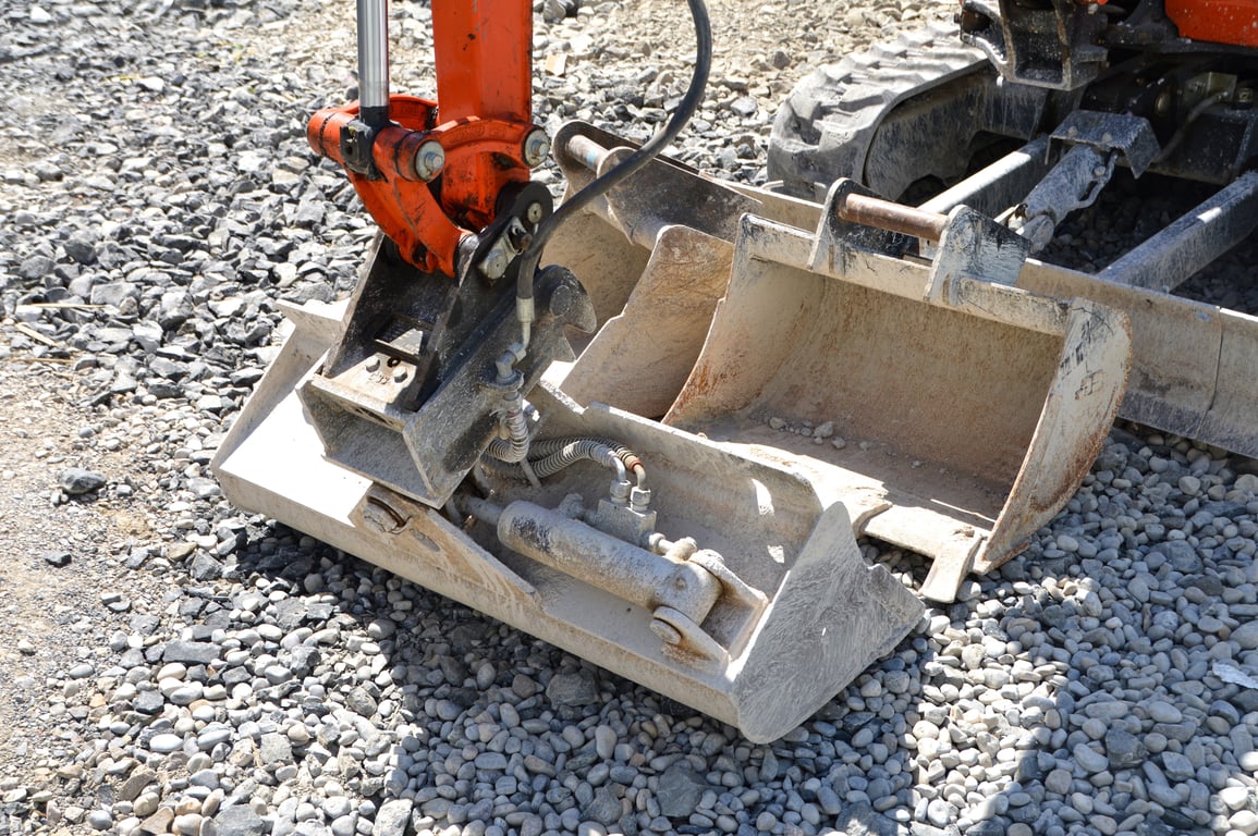 excavator at construction site