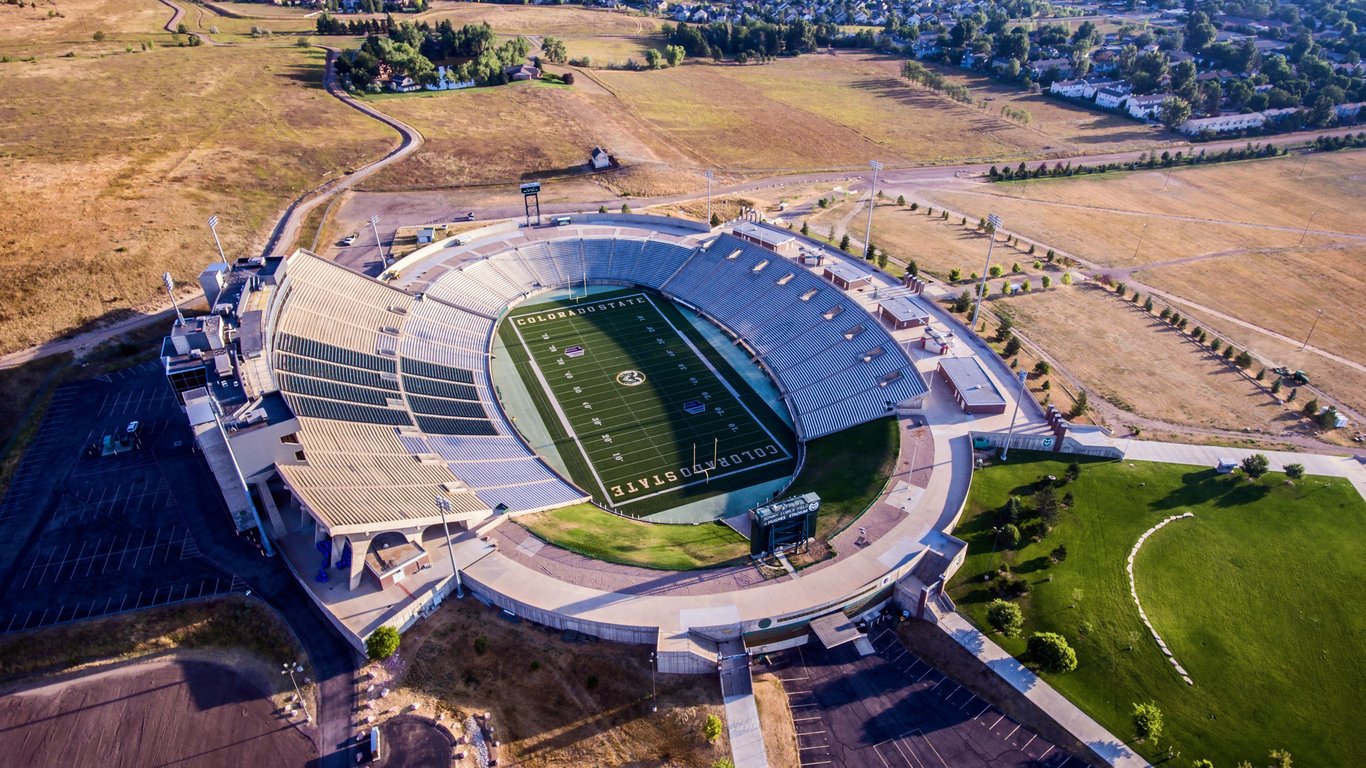 football stadium exterior